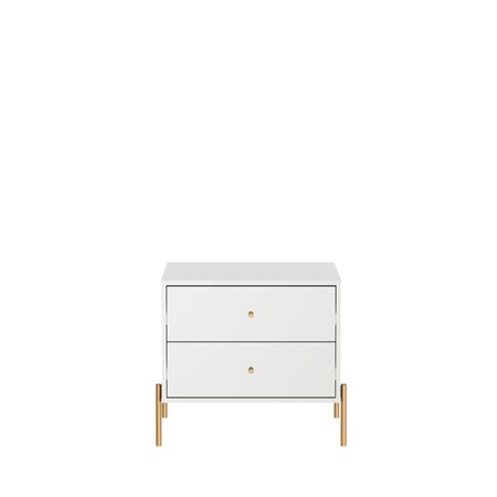 Manhattan Comfort Jasper Nightstand in White Gloss 51351